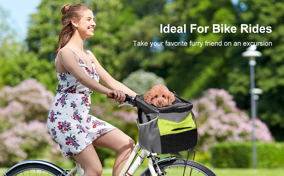 Велосипедна сумка для тварин PETCUTE: зручна та безпечна переноска для собак та котів, чорного кольору