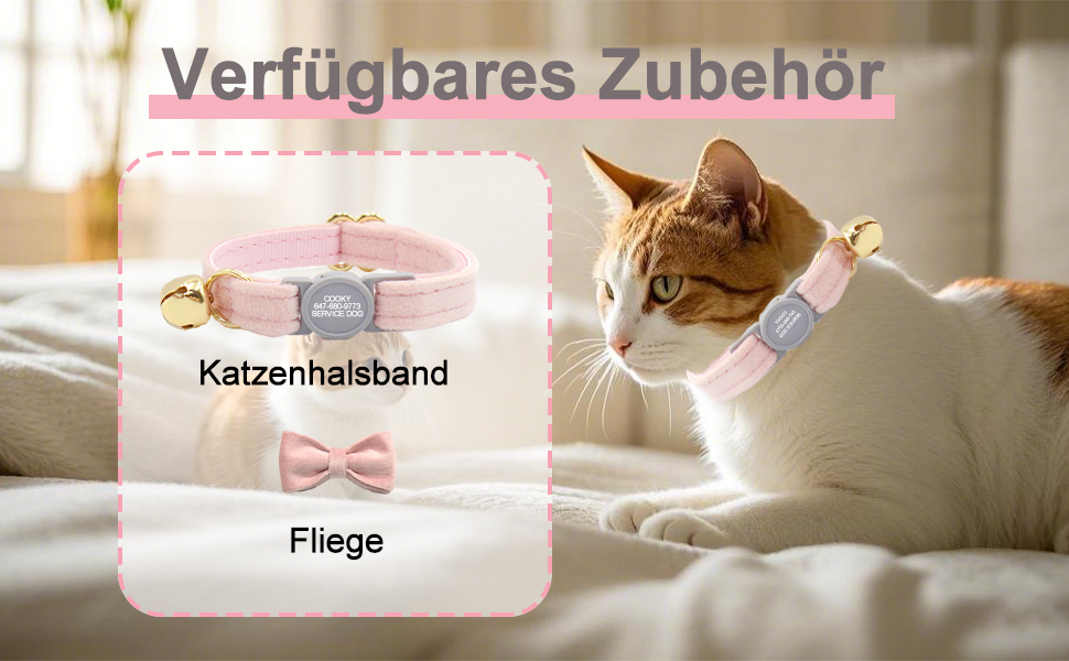 Персоналізоване ошатне нашийник для кота з безпечною застібкою та дзвіночком, нашийник з іменним жетоном та номером телефону, регульований, з велюру, для кошенят