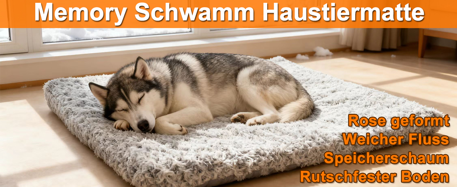 Ортопедичне ліжко для собак 90x70x8 см, середнього розміру. Зручне ліжко для собак та котів з ефектом пам'яті, антиковзаюче дно, можна прати. Сірий колір.