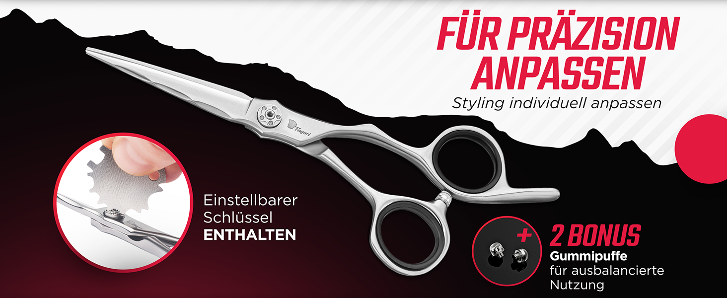 Професійна фризьорська ножиці Fagaci 6 дюймів з японської сталі для точного зрізу волосся, ножиці для волосся з лезами гострого як бритва, довговічні