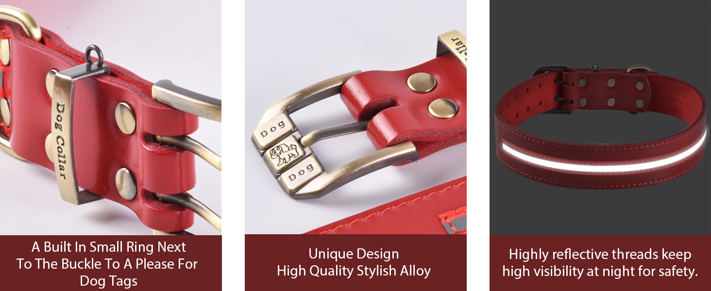 Шлейка для собак з екошкіри, м'яка, з підкладкою, світловідбиваюча, з латунною пряжкою, для собак малих, середніх та великих порід (Червона, XL)