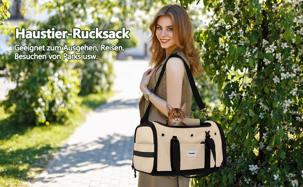 Транспортна сумка для домашніх тварин Galatée, складана переноска для кота, придатна для авіаперельотів, м'яка переноска для кота, захист приватності, миюча переноска для собак та котів для дому та подорожей (S, сірий)