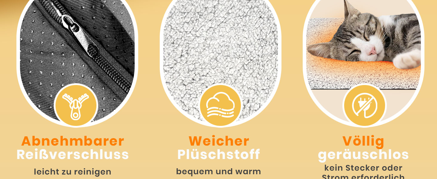 Самовідіюча ковдра для котів та собак, тепла підстилка для тварин, без електроенергії, 115x70 см