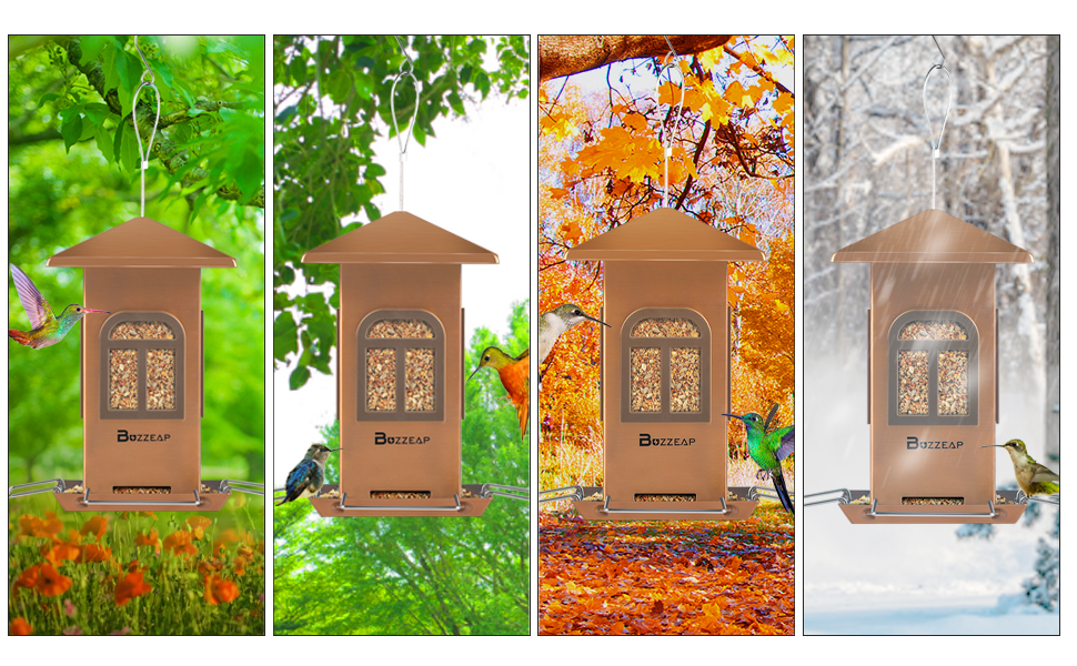 Годівниця для птахів у сад/на балкон: стійка до погодних умов, для дикої природи