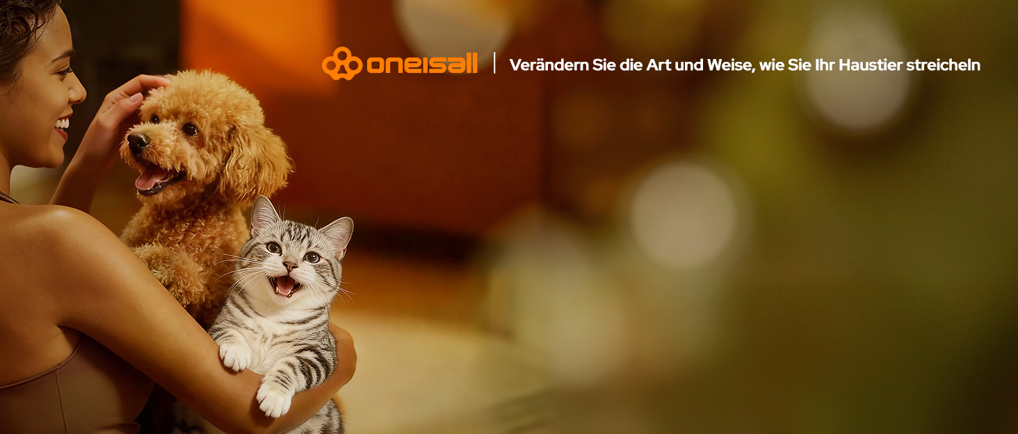 Машинка для стрижки собак та котів oneisall 2-в-1 з тримером для лап, LED-підсвічуванням, тиха робота, акумулятор 2000 mAh, професійний триммер для густого та кучерявого хутра, синій