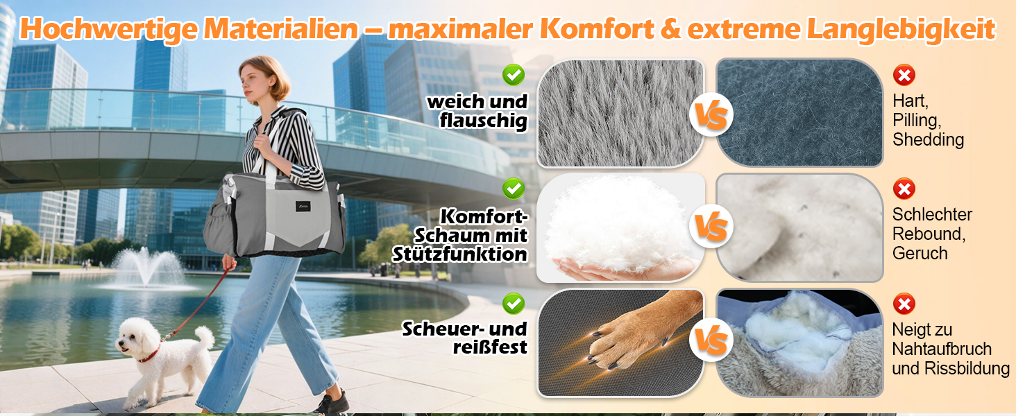 Автокрісло для собак 3-в-1 з розкладним ліжком – переносна автолюлька для маленьких собак, з м'яким матрацом, для переднього або заднього сидіння, внутрішнє та зовнішнє використання (02-Сірий)