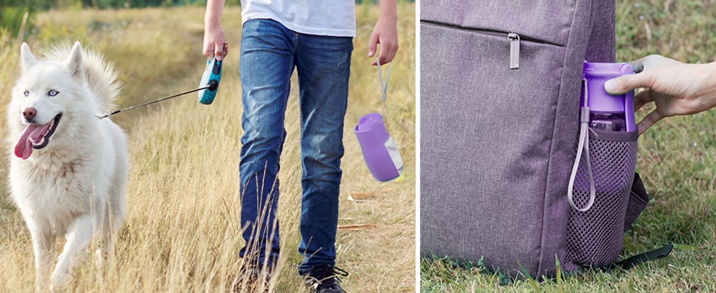 Турбо-пляшка для собак на прогулянці 350мл/570мл - вода для собак, для цуценят, маленьких, середніх та великих собак