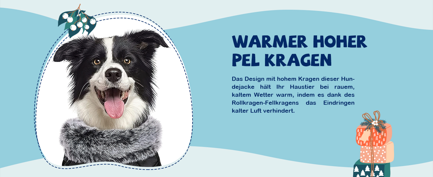 Водонепроникний теплий зимовий одяг для собак ALLSOPETS - куртка з відбиваючими смугами, стильна жилетка для холодної погоди (Blendblau, 3XL)