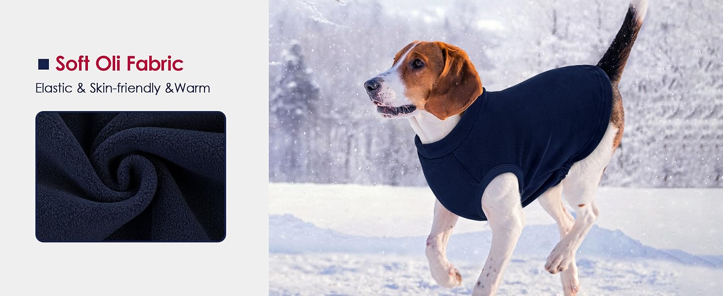 Теплий зимовий пуловер для собак AOFITEE, для такс та малих порід, флісова жилетка, блакитний колір, розмір XS