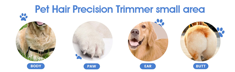 Триммер для собак PawTrim Pro: тиха, водонепроникна машинка для догляду за лапами, очима, вухами та обличчям