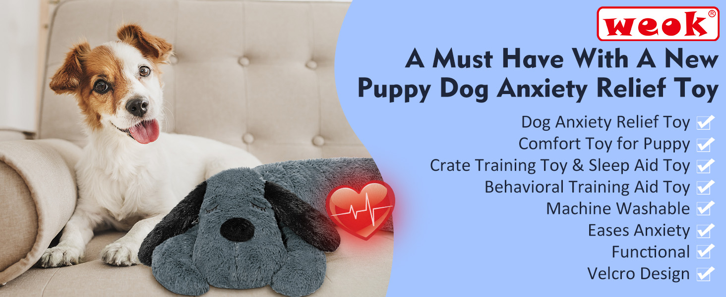 Іграшка-сердечко для собак WEOK: зручне крісло-м'ячик для зняття тривоги, допомога у засинанні, для середніх собак, сірий колір