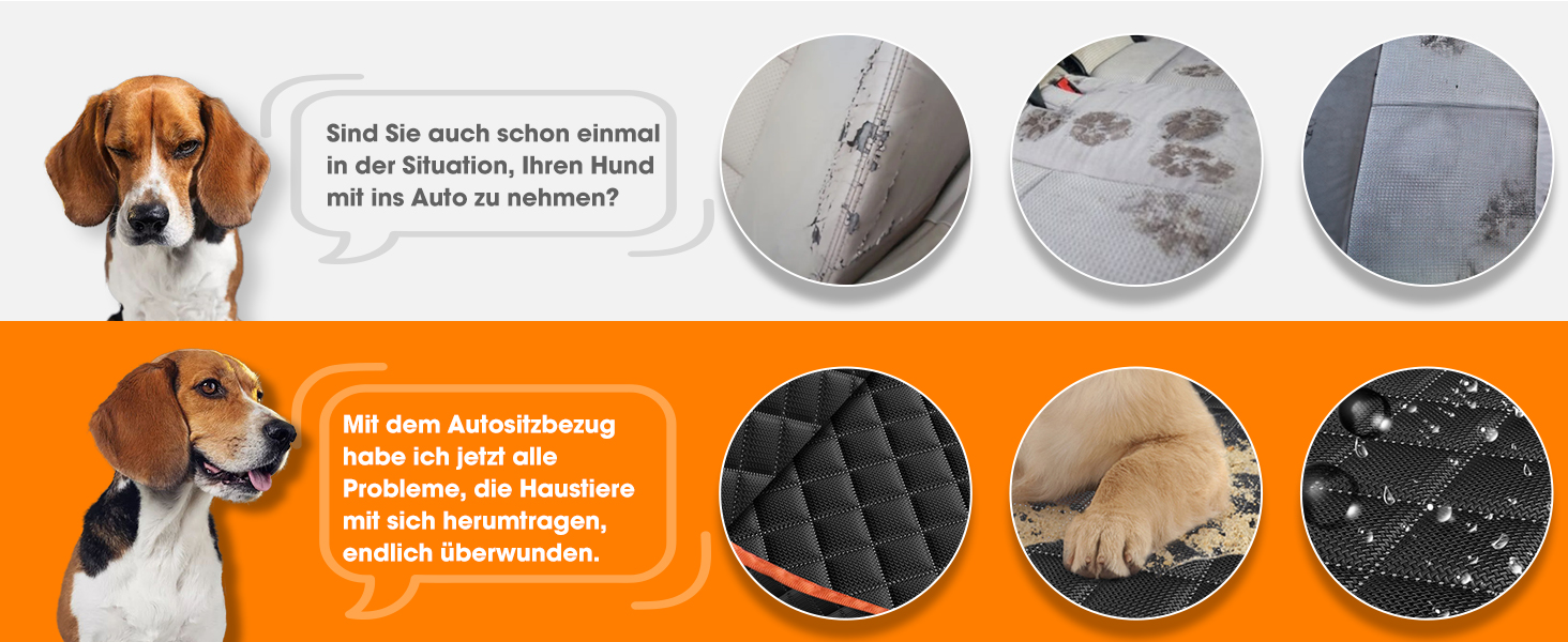 Автоматичний килимок для собак у машину JOEJOY, 137x120 см, чорний – захист заднього сидіння від бруду та подряпин