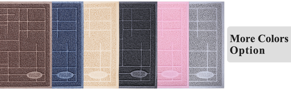 Килимок для котячого туалету VIVAGLORY, 90x60 см, сірий - миється, для збору наповнювача