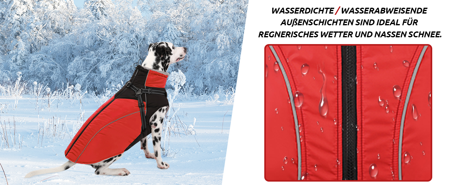 Зимовий теплий одяг для собак Konvinit: куртка з флісу з кріпленням для повідка, світловідбиваюча, для середніх собак, розмір M (53 см обхват грудей), колір зелений