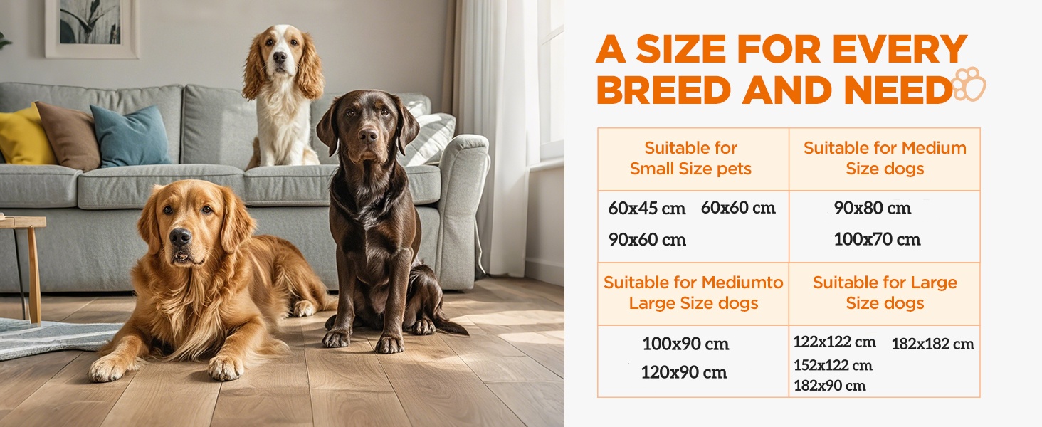 Підкладки для тварин Baodan, 2 шт. 90x60 см, водонепроникні, багаторазові, для собак, котів, кроликів