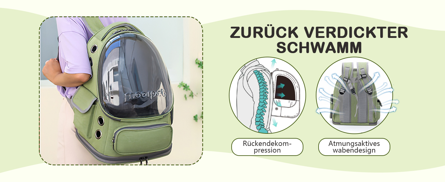 Рюкзак-переноска для котів та собак ALLSOPETS Bubble Carrier – чорний, до 7.5 кг