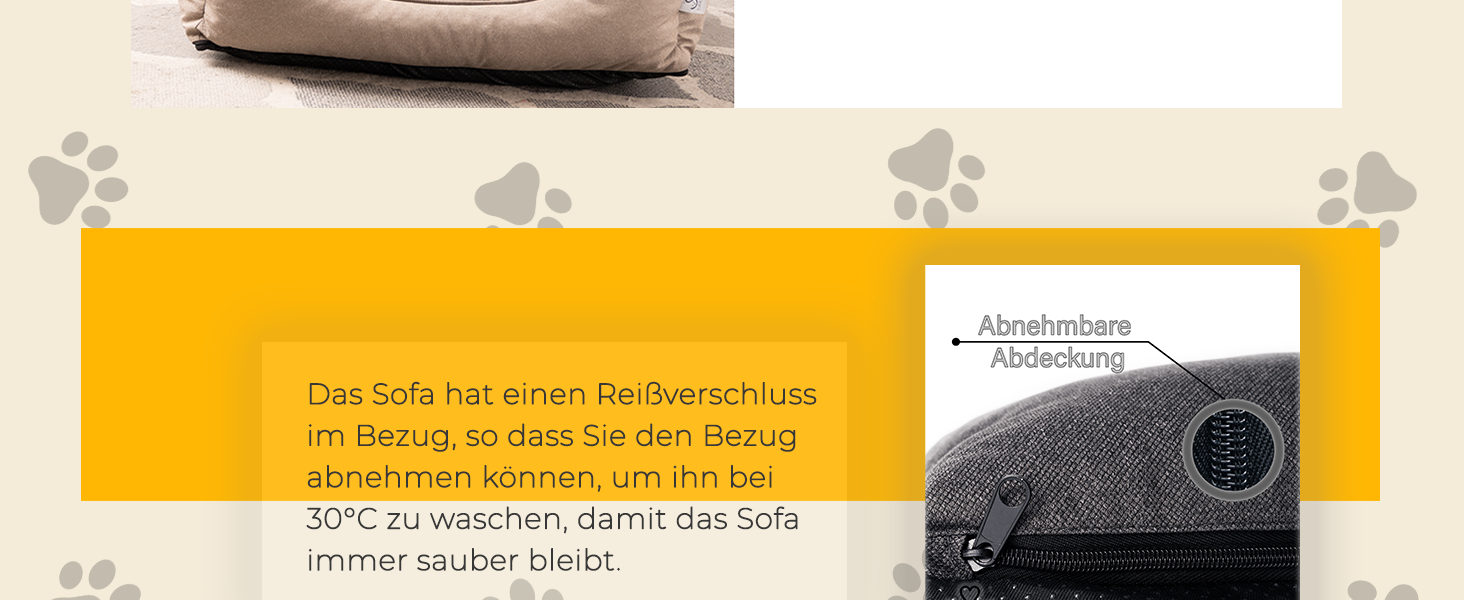 Крісло-лежанка для собак середніх порід – лежанка-кошик, водонепроникна, міцна, сіра, 75 x 55 x 20 см