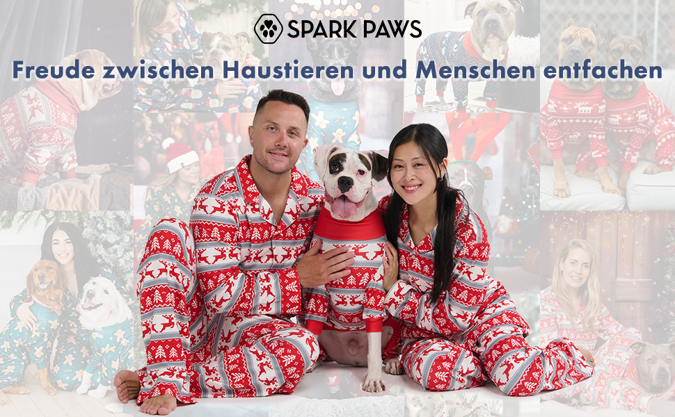 Піжама для собак Spark Paws Winter Wonderland, ультрам'яка, 4-стороння розтяжність, для малих, середніх та великих порід, 3XL (25-34 кг)