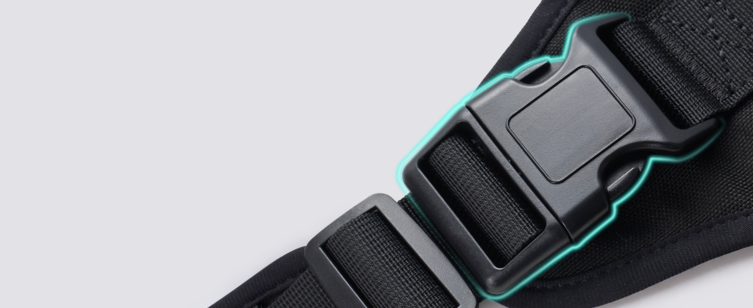 Шлейка для собак Rabbitgoo великих порід, без натягу, тактична з MOLLE, металеві пряжки, дихаюча, військова, чорна, L