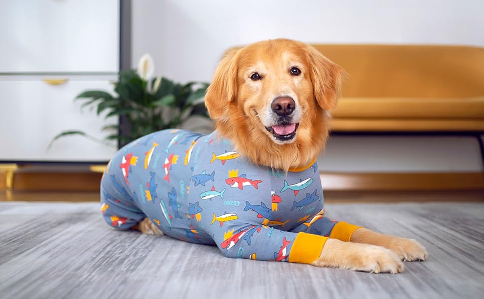 Реабілітаційний одяг для собак після операцій, м'який, з довгими рукавами, для собак, що кастрували, конічні альтернативи, запобігає протіканню, хірургічний комбінезон для великих та середніх (XL, Hai) собак, розмір XL