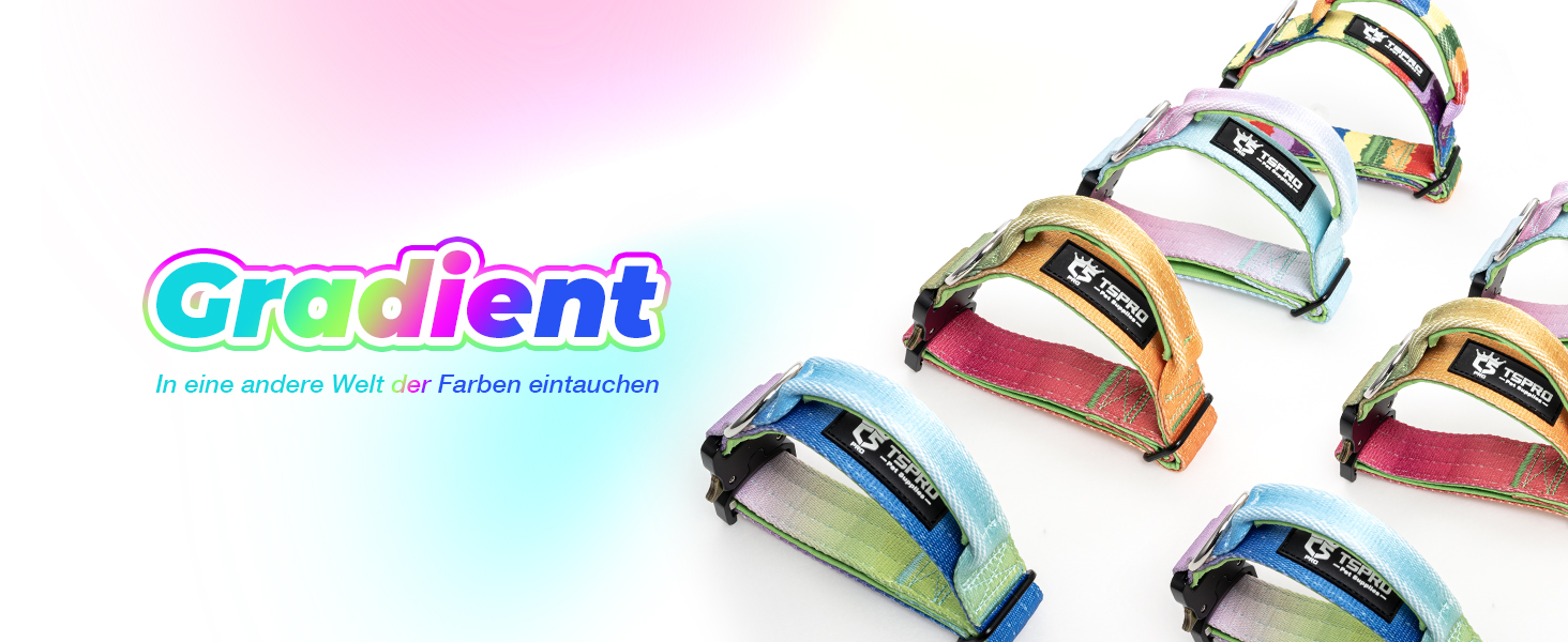 TSPRO Преміум нашийник для собак з ручкою, тактичний, товстий, регульований, для середніх та великих собак (Помаранчевий L), розмір ручки L, регулювання 44.5-62.2 см