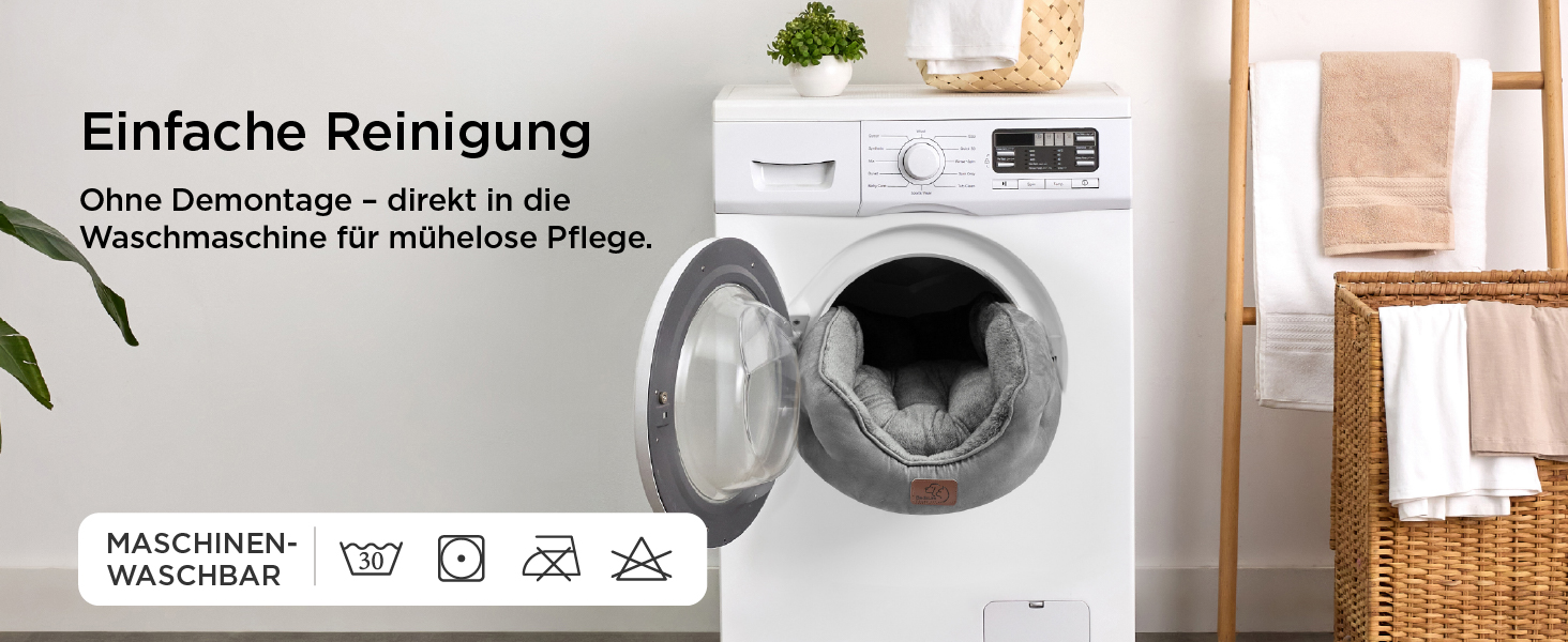 Ліжко для котів BEDSURE, рожеве, 51x48x15 см - м'яке, миється, для котів та маленьких собак