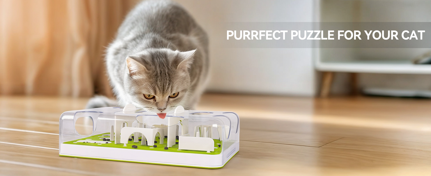 Інтерактивна годівниця-головоломка для котів ALL FOR PAWS, інтелектуальна іграшка, розвиваюча іграшка для котів