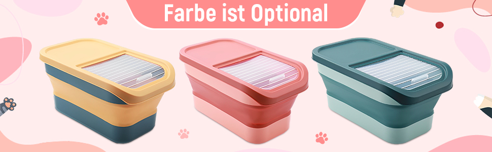 Контейнер для корму для собак Colcolo, 10 кг, складний, герметичний, зелений