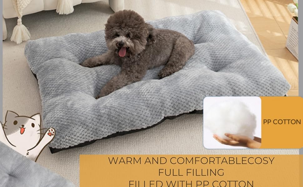 М'яка підстилка для собак Fesky: підстилка в переноску, лежанка для собак, килимок для песиків, 55x40 см сірий