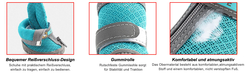 Водонепроникні чоботи для собак (4 шт.) з регульованими ремінцями та світловідбиваючими елементами, для собак малих та середніх порід