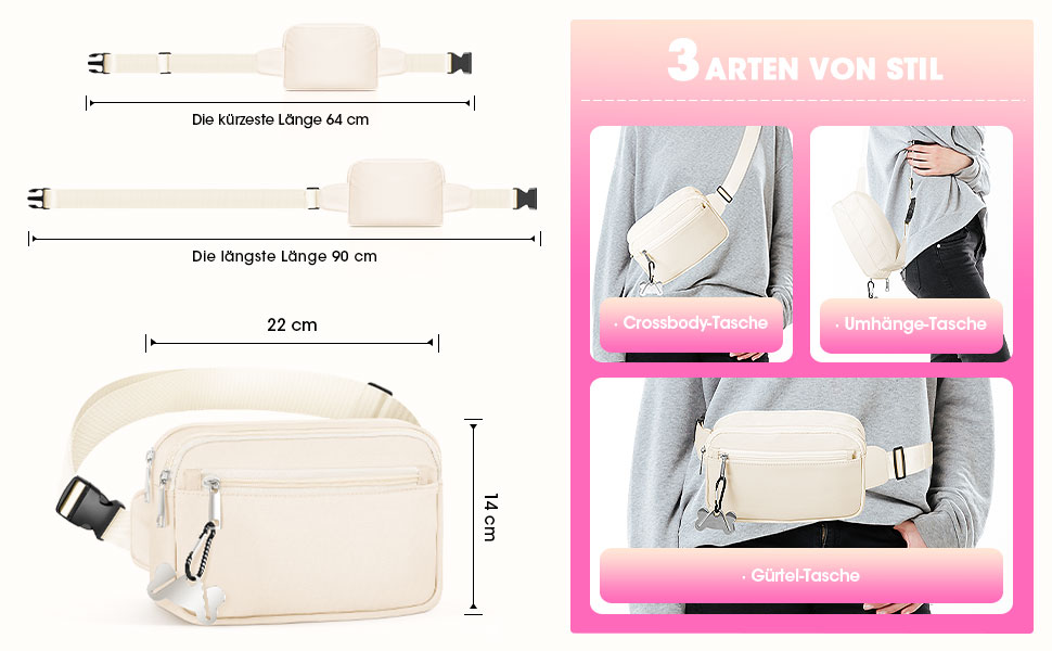 Лекарська сумочка для собак, сумка для тренування з практичним відкриванням однією рукою | Сумочка для собак для тренування та виховання цуценят | Сумка для прогулянок з собакою з диспенсером для пакетів та гачком для кріплення. Білий колір