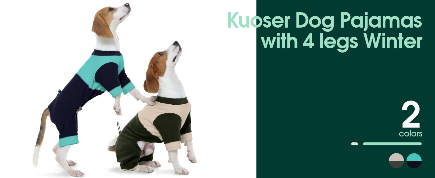 Теплий флісовий костюм для собак Kuoser, зимовий одяг для маленьких собак, зелений, розмір S