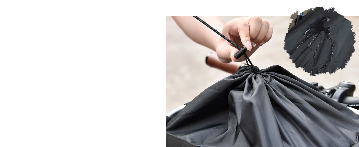 Складаний водонепроникний кошик на кермо велосипеда Pynhoklm, 20L, з аксесуарами. Підходить для покупок, пікніків та повсякденного використання