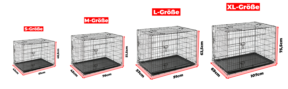 Клітка-переноска для собак, розмір S, чорна, 61x42x48,5 см. Розмірна переноска для собак та інших тварин, складна