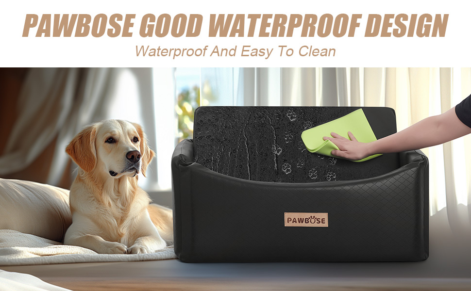 Автокрісло для собак, переноска для собак великих порід (до 25 кг) з ременем безпеки, водонепроникне автоліжко для тварин