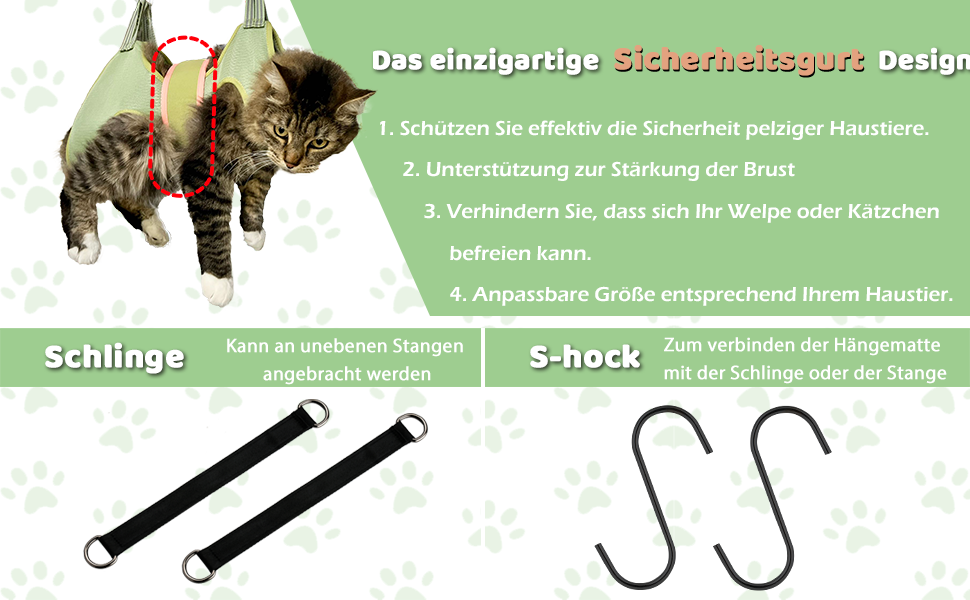 Гузекір для грумінгу собак та котів - гамак-тримач з набором для догляду (до 4.5 кг)