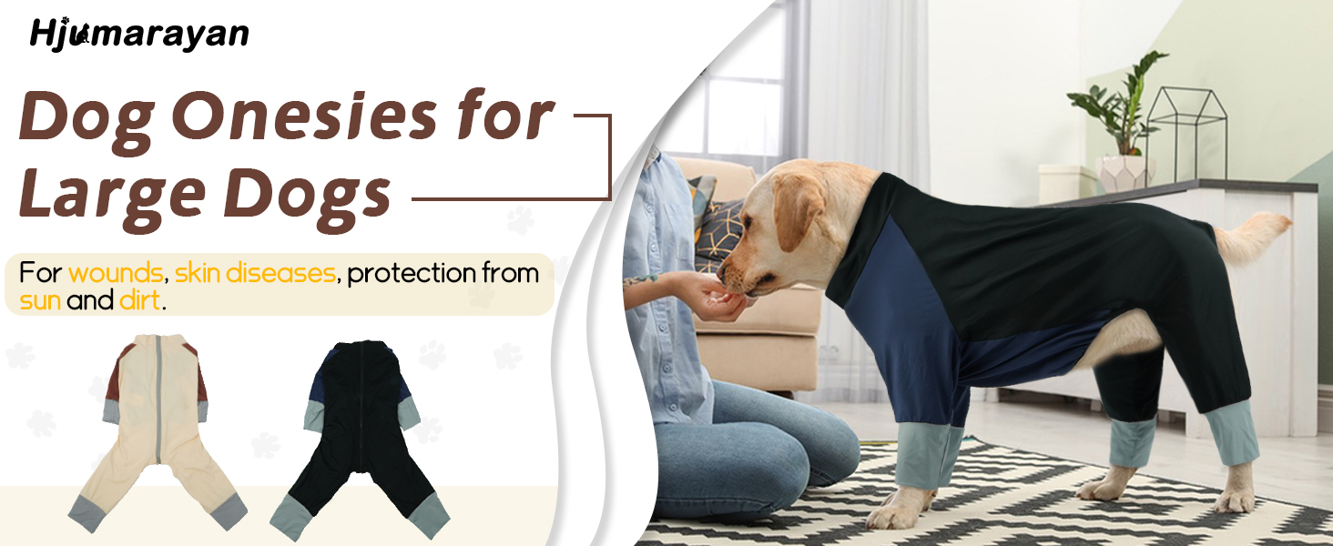 Піжама для собак Hjumarayan, еластичний комбінезон з блискавкою, повне покриття, довгі штанини, захист від бруду, прохолодний костюм-одяг для прогулянок та після операції, бежевий XL XL Beige