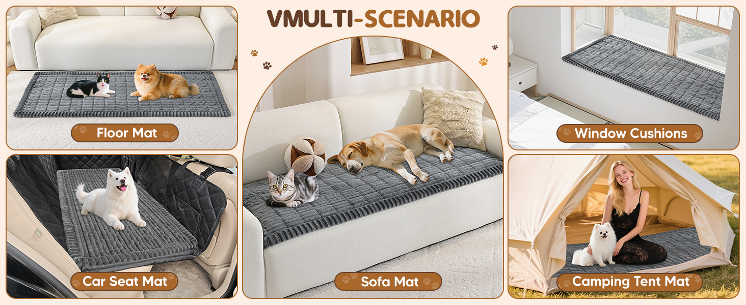 Плед на диван для собак, фланелевий, 70 x 180 см, темно-сірий. М'який, антиковзаючий, для захисту дивану, машинне прання