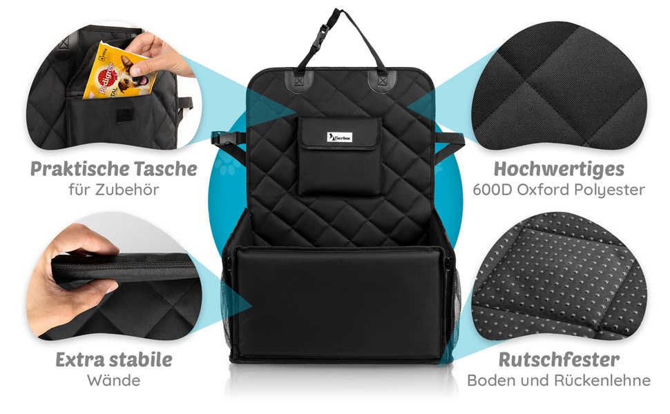 Автокрісло для собак з дозатором відходів - автокрісло для маленьких собак | Зручне та безпечне