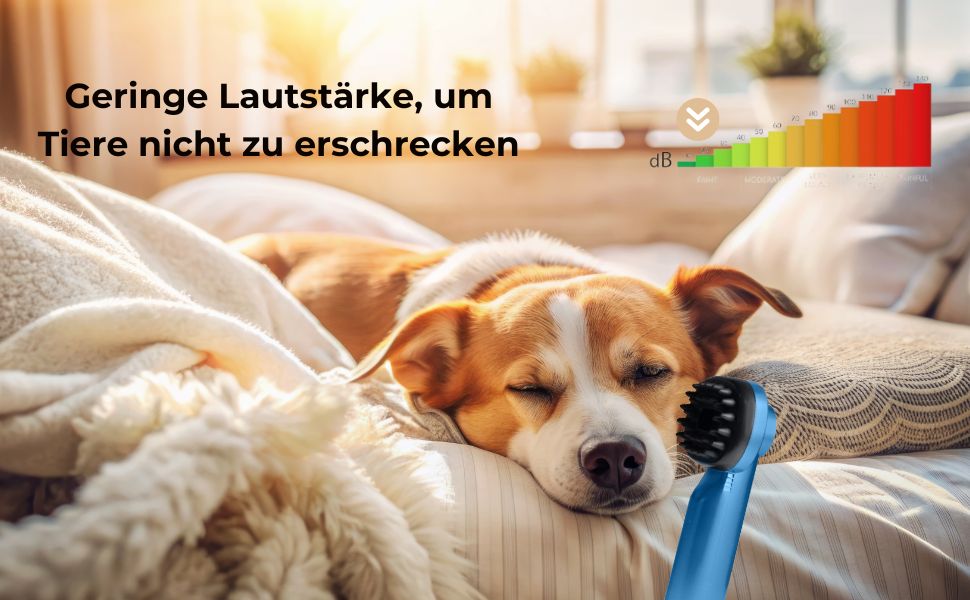 BEHOME Шерстьомашинка для собак з пилососом | 6-в-1 набір для догляду за тваринами та пилососом. Легко збирає шерсть, пилосос, машинка для стрижки та аксесуари для чищення. Тиха машинка для собак та котів BEHOME