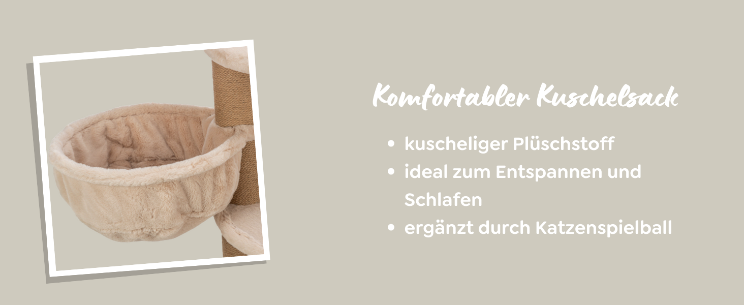 Кігтеточка TRIXIE Boho Filippo 114 см – багатоярусна кімната для котів з місцями для дряпання та іграми, затишні та стабільні місця для відпочинку – 44474