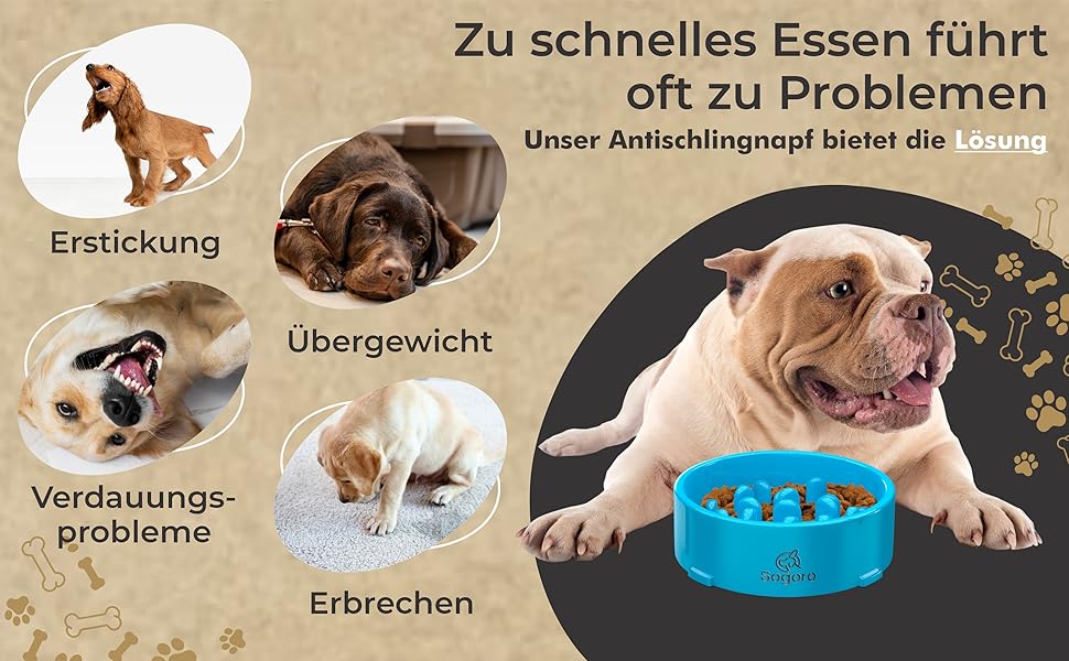 Миска для собак Anti Schling Napf з щіткою для легкого очищення, об'єм до 700 мл, з антиковзаючою основою, для середніх та великих собак, чорна