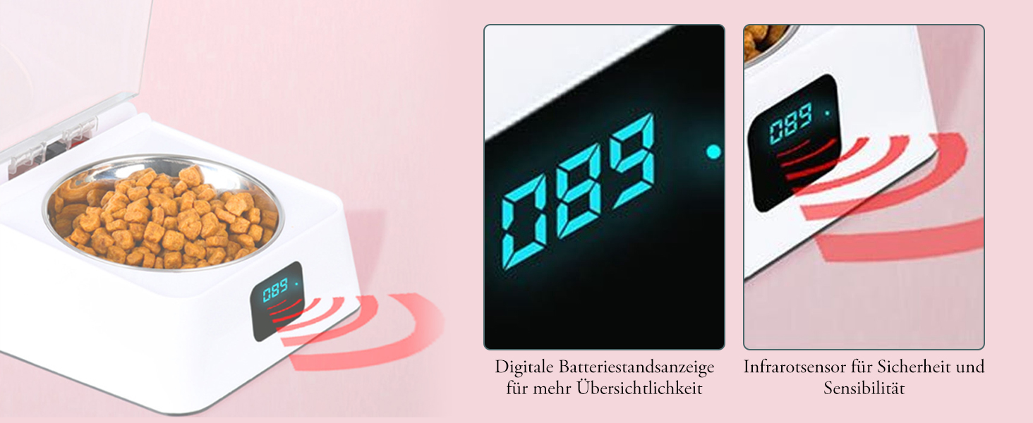 Автоматичний годівниця для собак та котів Pet Smart Feeder, 350 мл, відкрита кришка, перезаряджувана