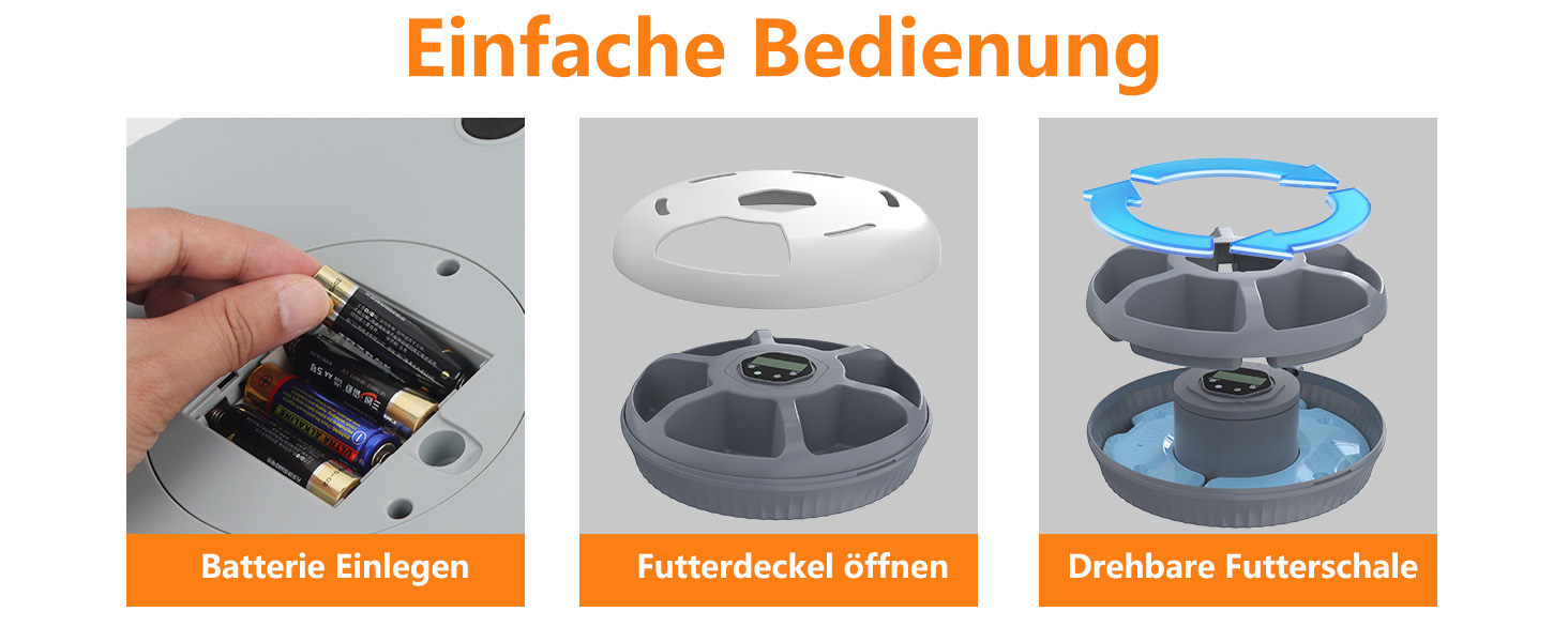 Автомат для годування котів Lafisun, 6 порцій, з охолодженням, програмований таймер, для вологого корму