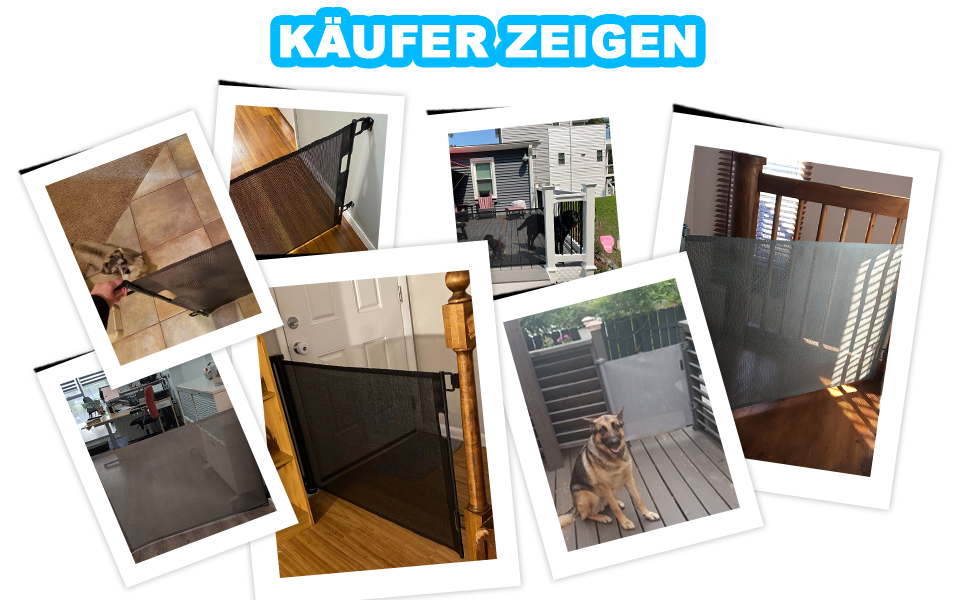 Захист для сходів з замком, розтяжне захисне ворота для дітей та собак, ширина 150 см, висота 83 см, сірий