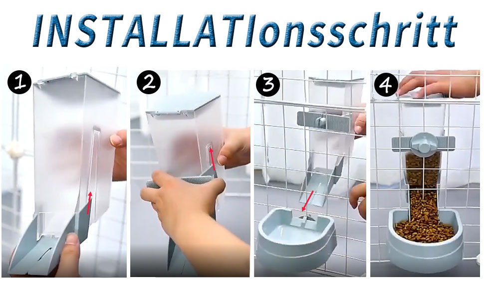 Напувачка для кроликів, свиней, хом'яків та інших дрібних тварин, 482 мл, блакитна