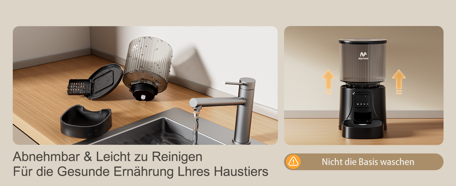 Автомат годування котів IMIPAW 5G WiFi, керування через додаток, 4L, для котів та собак