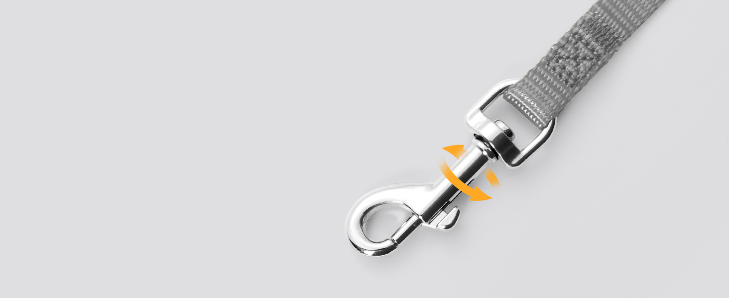 Нашийник та поводок для котів Rabbitgoo - безпечний, регульований, з відбиваючими смугами, сірий, M