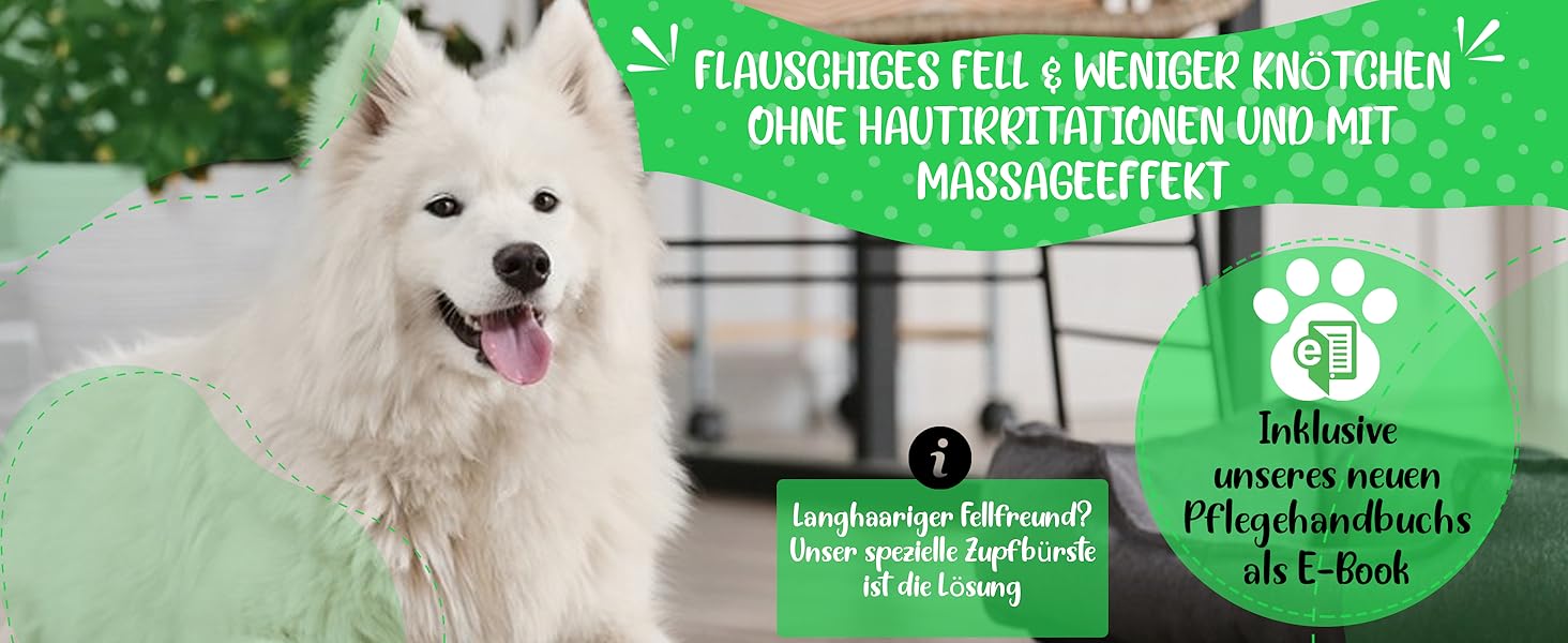 М'яка щітка для котів та собак, TESTURTEIL – переможець у порівняннях, захисні нопочки для чутливої шкіри, розмір M