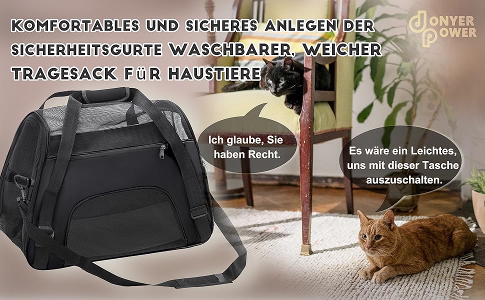 Сумка-переноска для домашніх тварин з м'якими боковинами (S, BLACK)